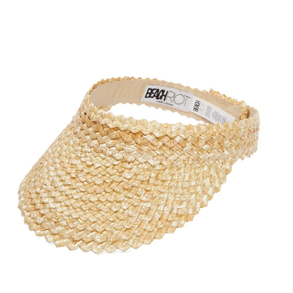 NWT Beach Riot Straw Visor